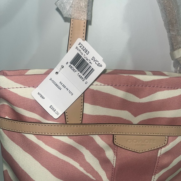 Coach Pink and Cream Tote Bag 2013 - Picture 4 of 11